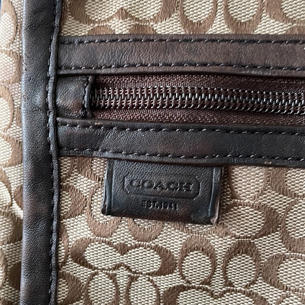 Coach Signature Jacquard Map Bag F70699 - Picture 5 of 12